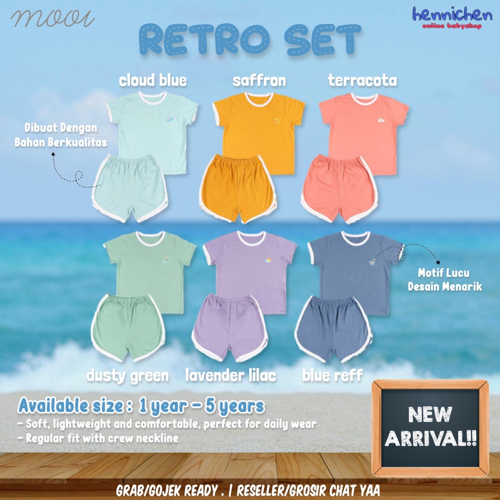 PROMO 7.7 PROMO BAJU LEBARAN MURAH MOOI SETELAN BAJU ANAK TSHIRT RETRO TRICOLOR TRI COLOR SET 0-5 Tahun