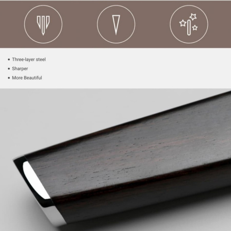 Huohou Profesional Chef Knife Set With Case/Pisau Dapur