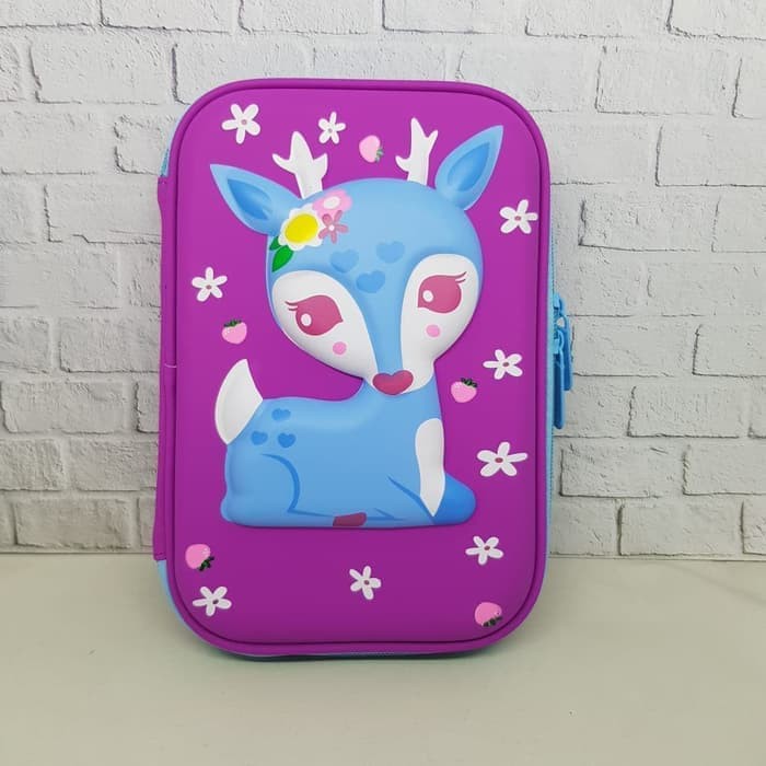 

Tempat pensil kotak pensil anak smiggle hardcover - Ungu