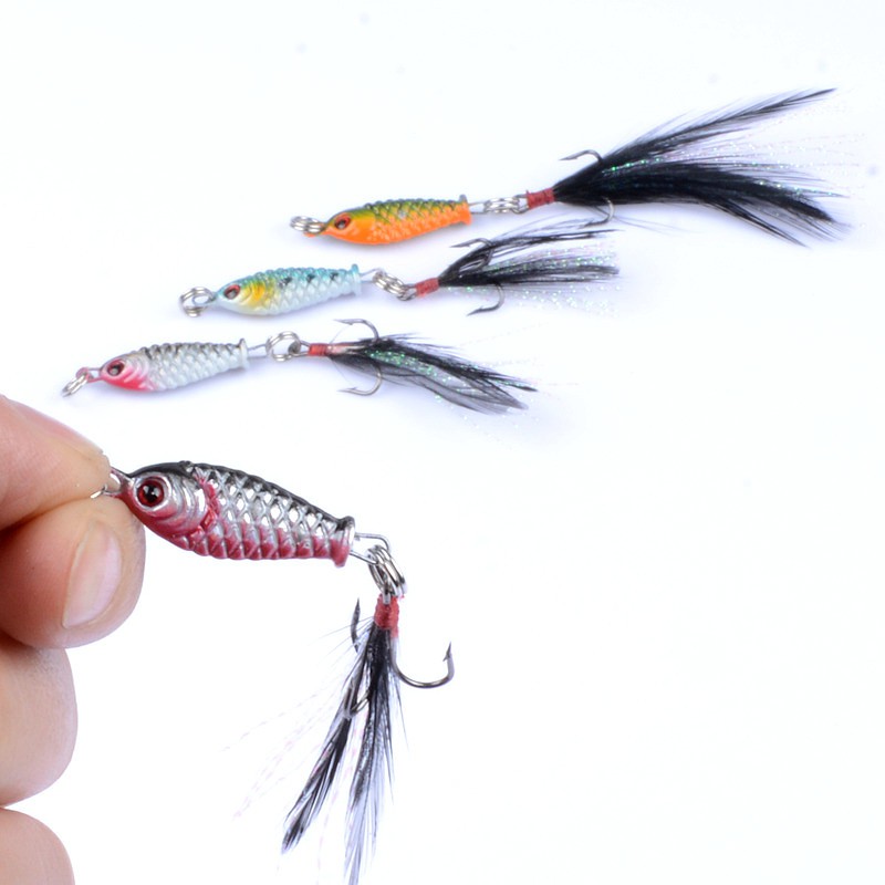 Shengyao 1Pcs Mini Lead Jig Fishing Lure 3.2cm/5g Swimbait Umpan Pancing Ikan Bass Bait Kail Memancing Peralatan