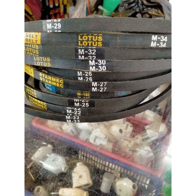 Karet V belt Vanbelt/ Linden Mesin Cuci Top Loading &amp; 2 Tabung M 19 M 20 M 21 M22 M23 M24 M25 M26 M26,5 M32 M33 A-26