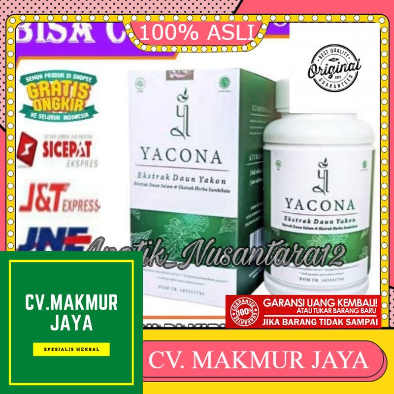 100% ORIGINAL Yacona Obat Gula Darah Asli 100% Mengobati Diabetes Yacona Original Terlaris