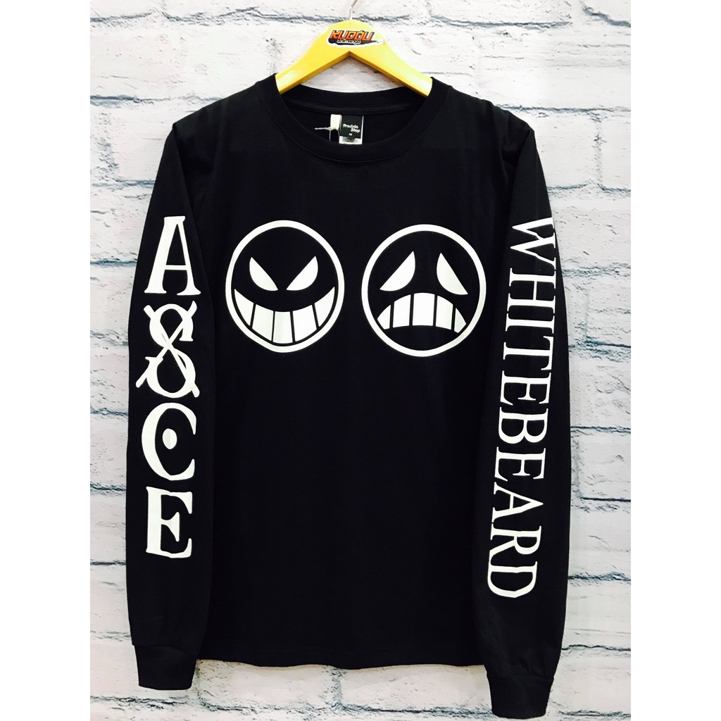 Longsleeve ASCE Onepiece Black Hiken No Ace Mugiwara