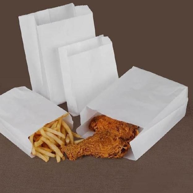 

Langsung Kirim-254 PAPER BAG SIZE M - UKURAN MEDIUM - KANTONG KERTAS ROTI - WHITE 100 PCS