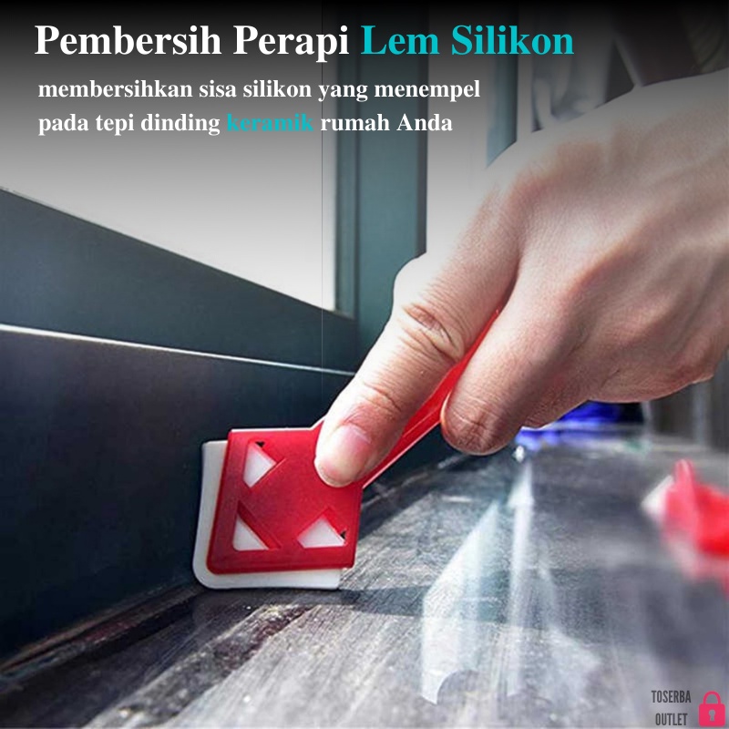 Alat Pembersih Perapi Lem Silikon Alat Pengikis Dinding Keramik