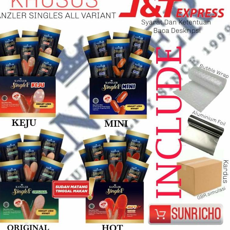 

[KODE AIEMT] Sosis Kanzler Singles Hot / keju / mini / original / bakso 1 Box isi 12 pcs