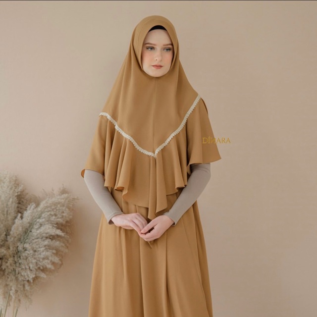 PRELOVED LUBNA KHIMAR GOLD DINARA CLOTHING