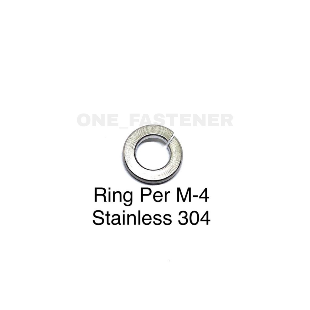 100 pcs Ring PER M4 Stainless Steel sus 304 4mm 4mili Anti Karat food grade baut 7