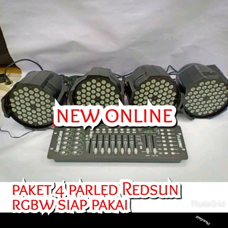 PAKET 4 PARLED 54LED RGBW MERK REDSUN