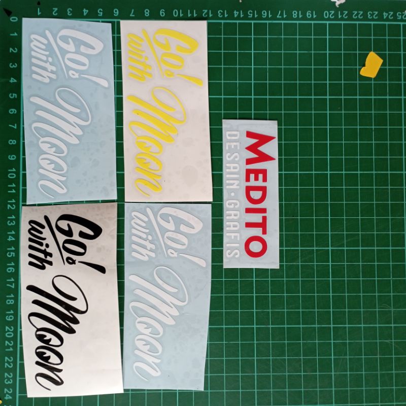 Sticker Cutting Go With Go Moon