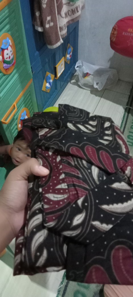 Kemeja Batik Lengan Panjang Size M L Xl Xxl   Batik Hrb026 Kenongo Hem Panjang Padi