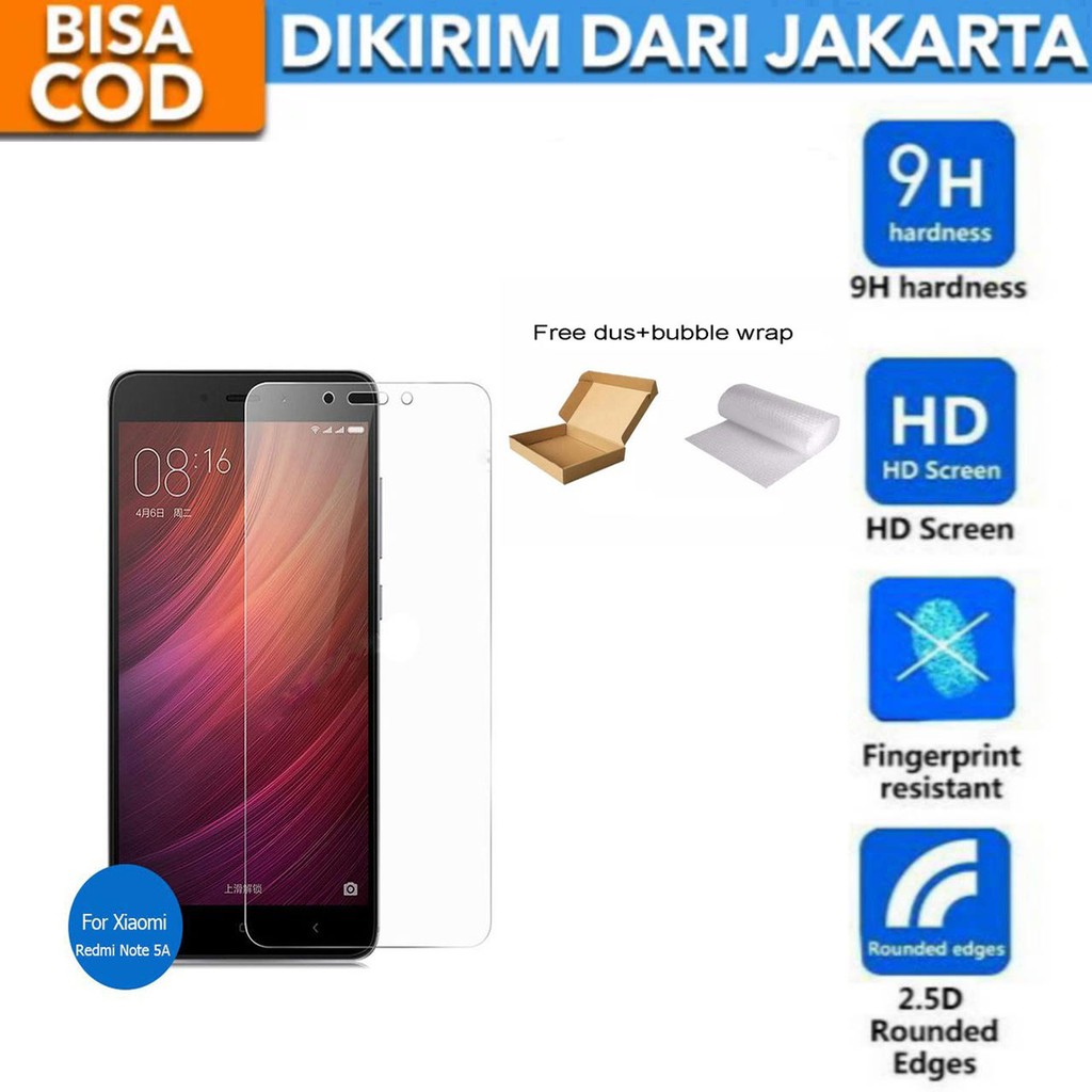 Xiaomi Redmi note 5A Tempered Glass Screen Protector Anti Gores