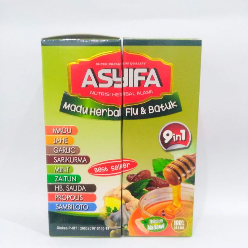 Asyifa Madu Herbal Flu &amp; Batuk 9 in 1 Madu Batuk Asyifa 9 in 1