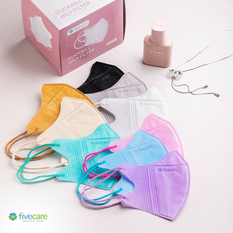 MASKER FIVECARE DUCKBILL 4PLY 1KTK
