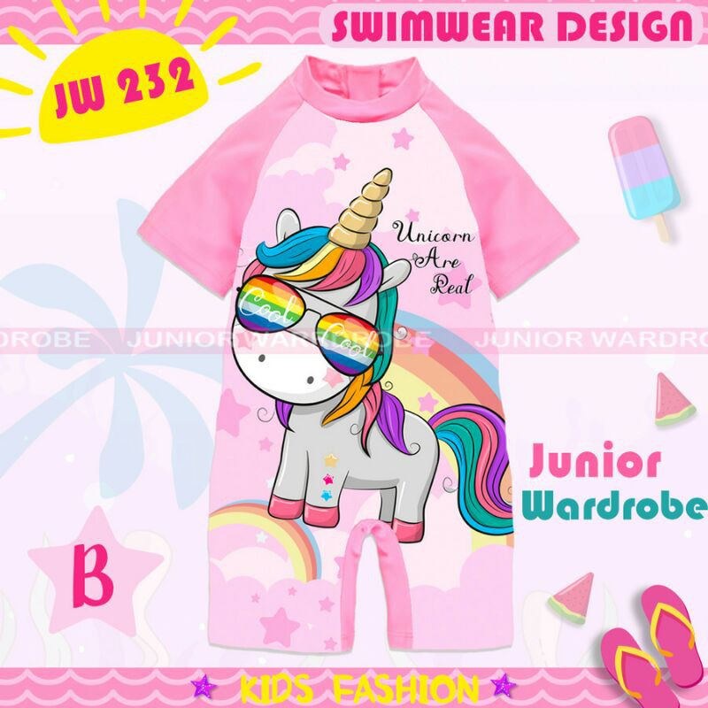 BAJU RENANG ANAK TANGGUNG / BAJU RENANG ONE SUIT / BAJU RENANG ANAK WANITA / BAJU RENANG TERUSAN