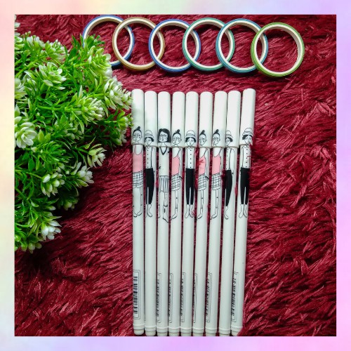 

Pulpen Motif Orang | Pena Putih Karakter Orang