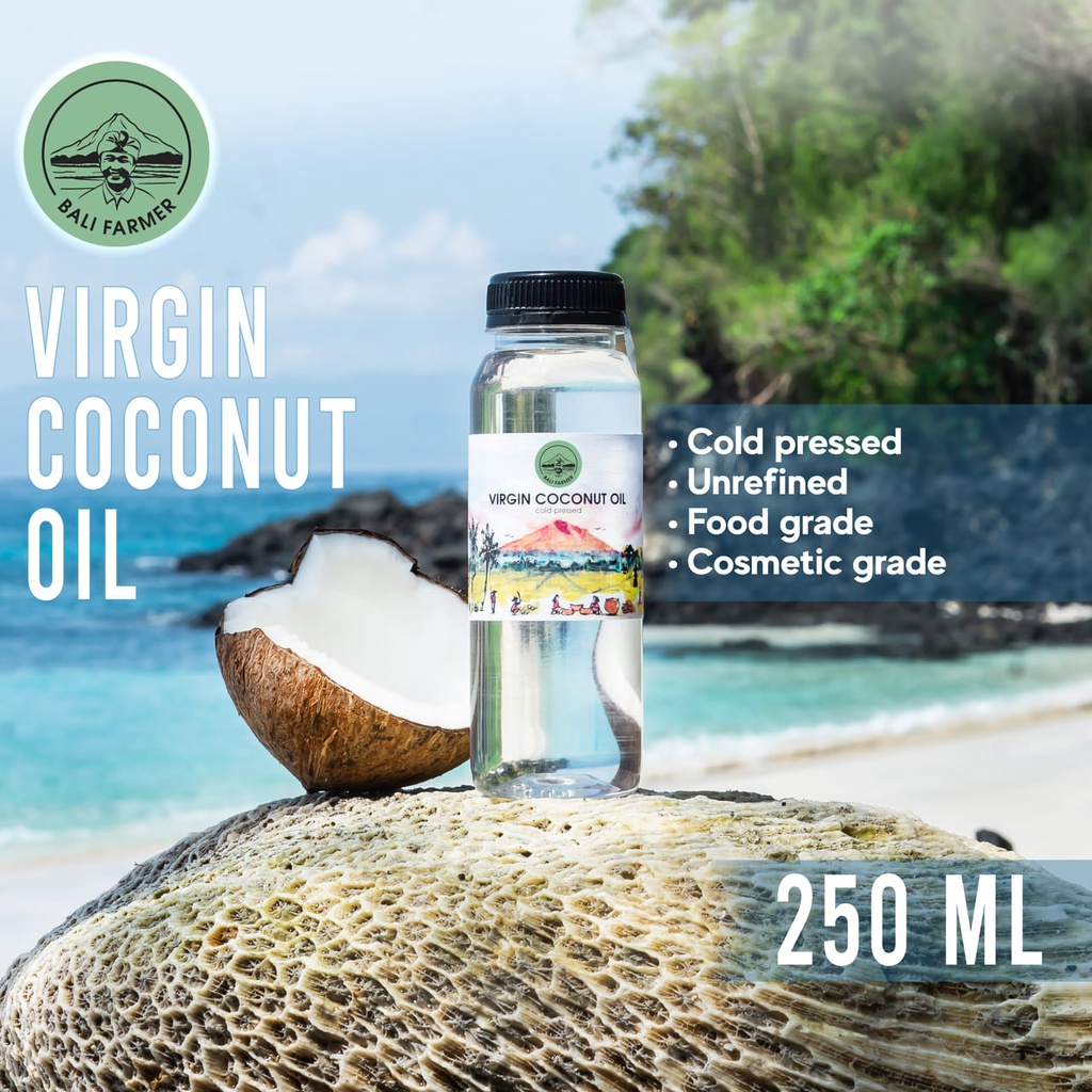 

VCO Virgin Coconut Oil Minyak Kelapa Murni 250ml Bali Farmer