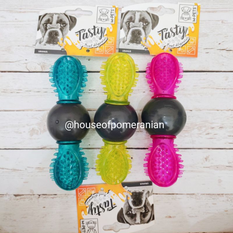 Mainan anjing gigitan rubber dog toy karet treat dispenser