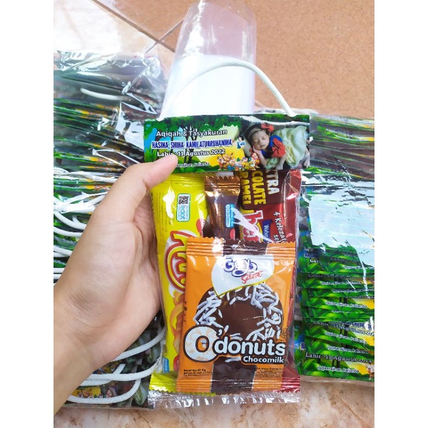 tas snack aqiqah / tas snack tasyakuran /tas snack marhaban bayi