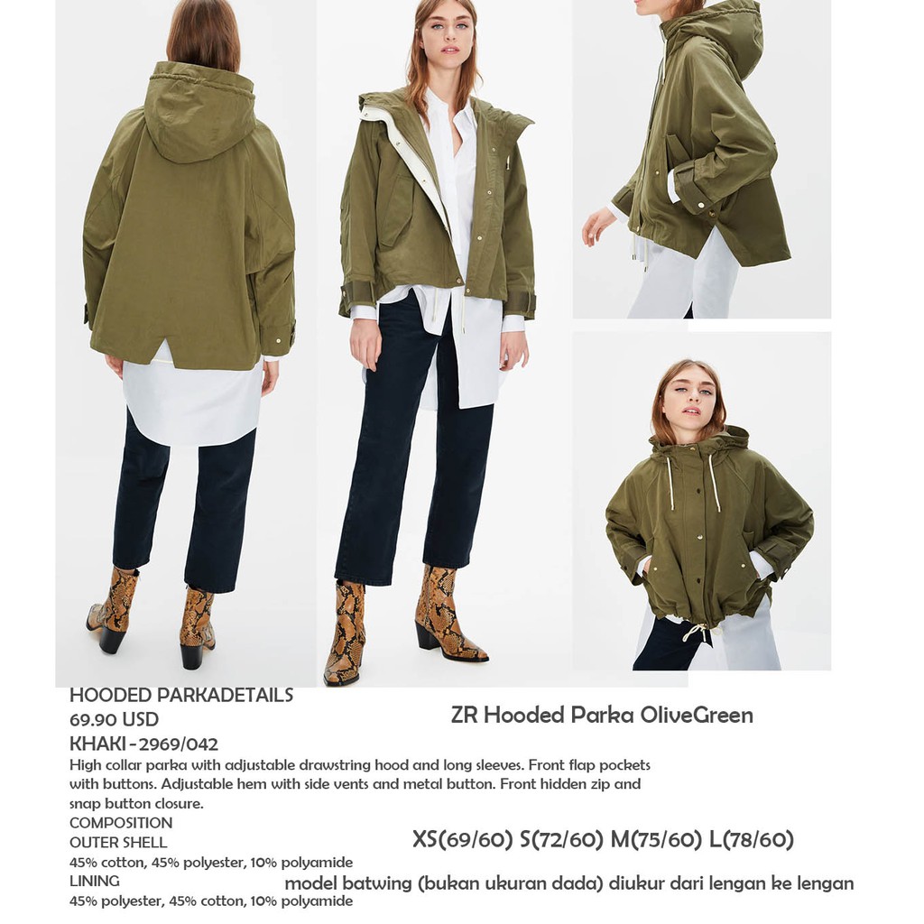 zara hooded parka