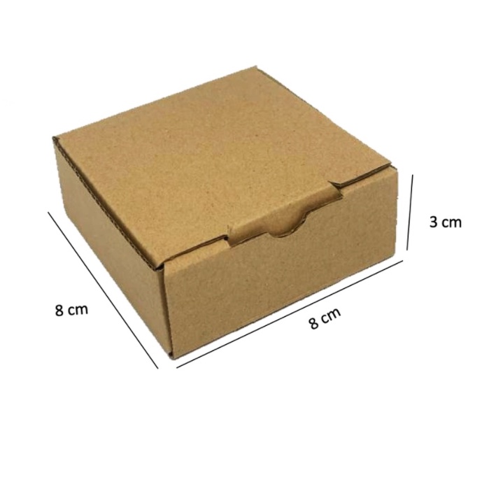 

Kardus Uk.8x8x3 ....Die Cut kotak Kue, snack -aksesoris-dll model box pizza