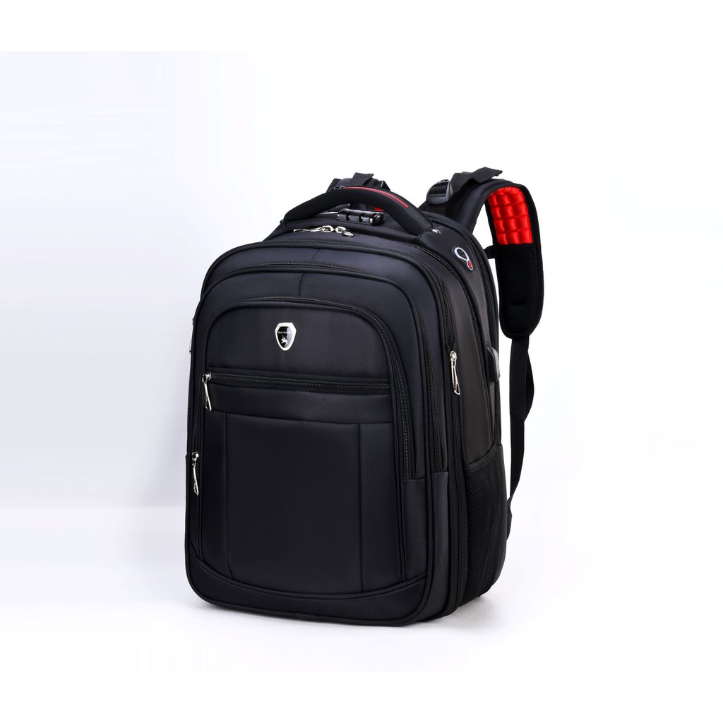 Tas Ransel Laptop Polo Colorful D6680# 100% Original - Bisa Diperlebar - Sistem LOCK - Expand