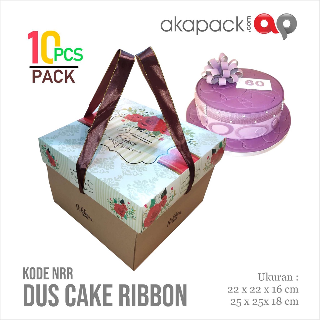 

Dus Kue Tart Ribbon /Cake Box Handle Ribbon Merah