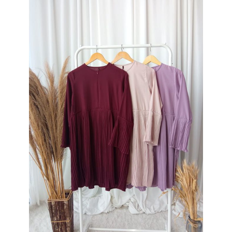 TUNIK PLISKET POLOS