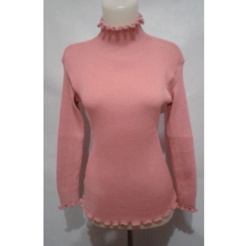 CURLY TURTLENECK SWEATER / PRESS BODY