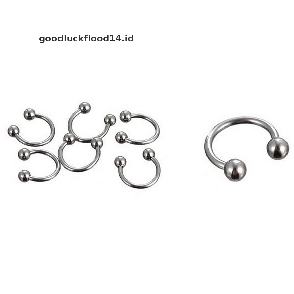 [OOID] 1 Piece Fake Nose Ring Lip Ear Nose Clip On Fake Piercing Nose Lip Hoop Earring ID