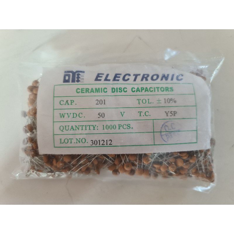 Ceramic Capacitor Kapasitor Keramik 200 pF 50 v 1000 pcs