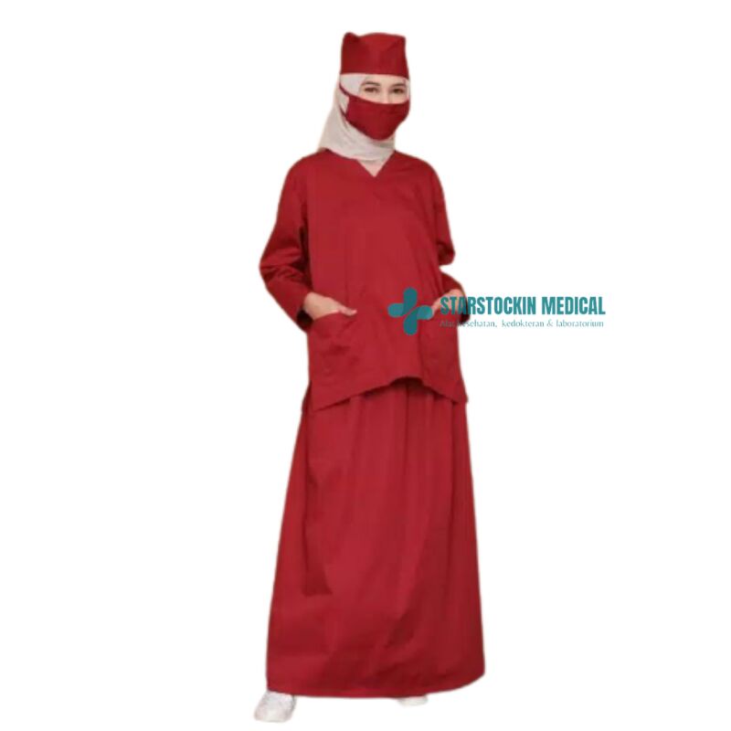 Baju OK Jaga Malam Rok Lengan Panjang Kain Oxford Premium