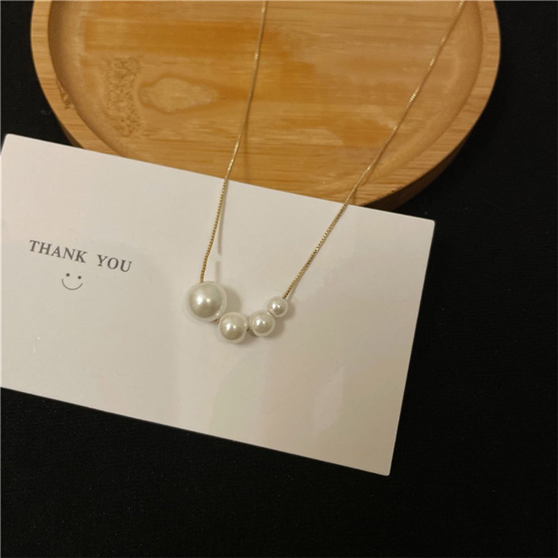 Kalung Mutiara Besar Gaya Korea