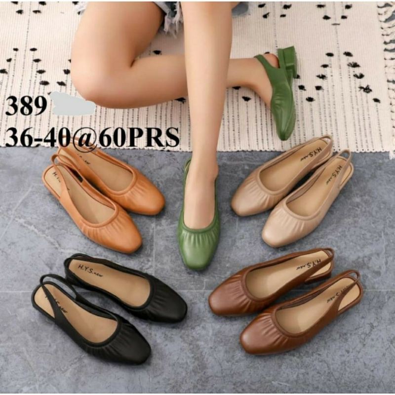 SEPATU JELLY HYS/BALANCE 389 / SEPATU HAK PENDEK WANITA