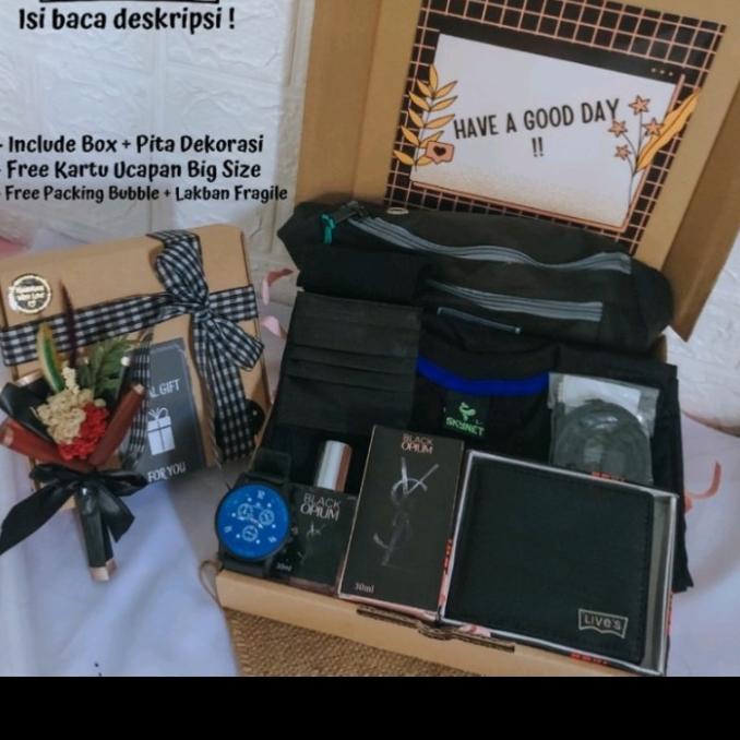 

PAKET A KOMPLIT KADO GIFT BOX HAMPERS COWOK PRIA HADIAH ULTAH/ WISUDA FGBV61352