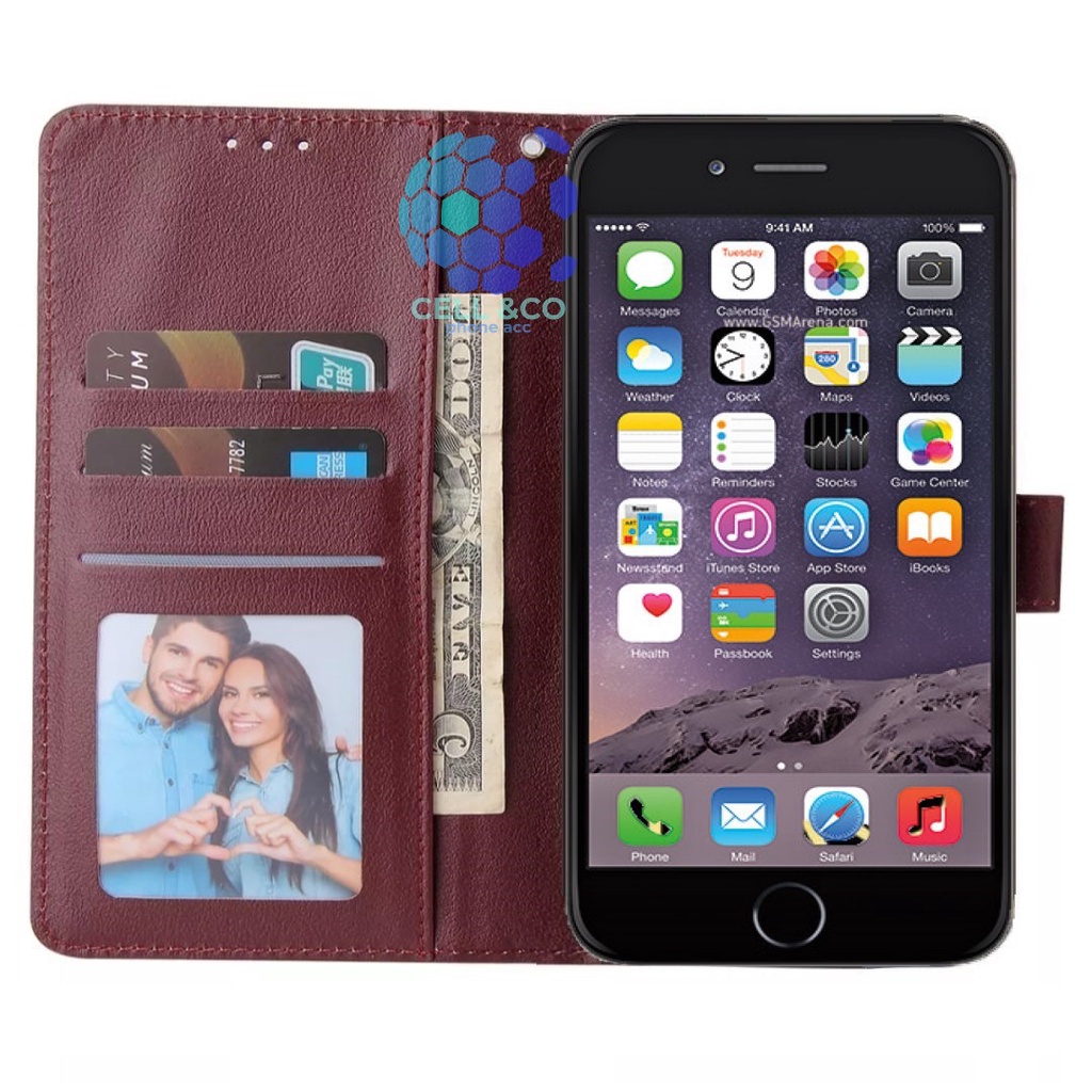 Flip cover IPHONE 7 PLUS Flip case buka tutup kesing hp casing hp flip case leather wallet