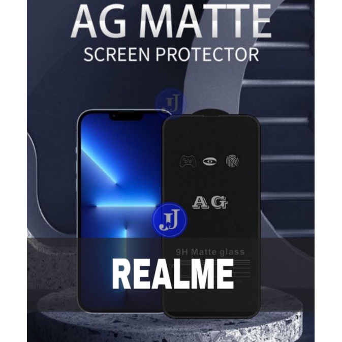 Tg Pelindung Layar Anti Gores Glare Tempered Glass Matte REALME 5 REALME 5 PRO 5I REALME 6 PRO REALME 8 4G 5G 8 PRO C2 C11 C12 C15 C15 C20 C21 C21Y C25 C25S C25Y REALME 10 9 PRO 9 PRO+ C31 C35 C30 NARZO 50 5G C33 GT MASTER NEO 2 3 C30S C55 C53