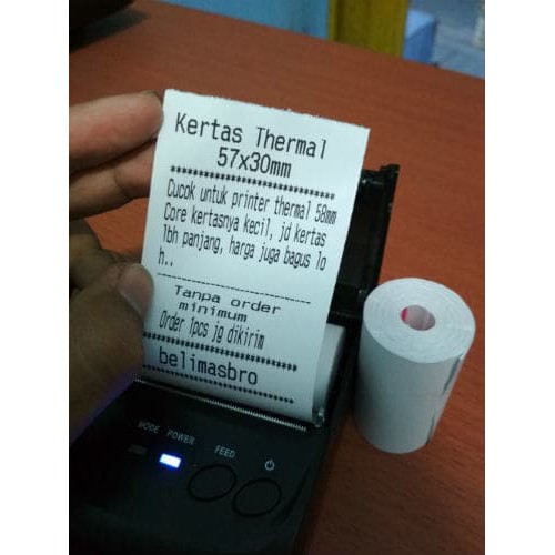 

Kertas Thermal 57 x 30 untuk Printer 58 Struk Kasir