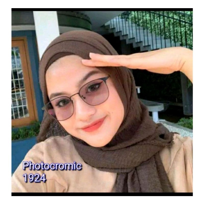 kacamata wanita potocromix 1924  no minus/cylinder