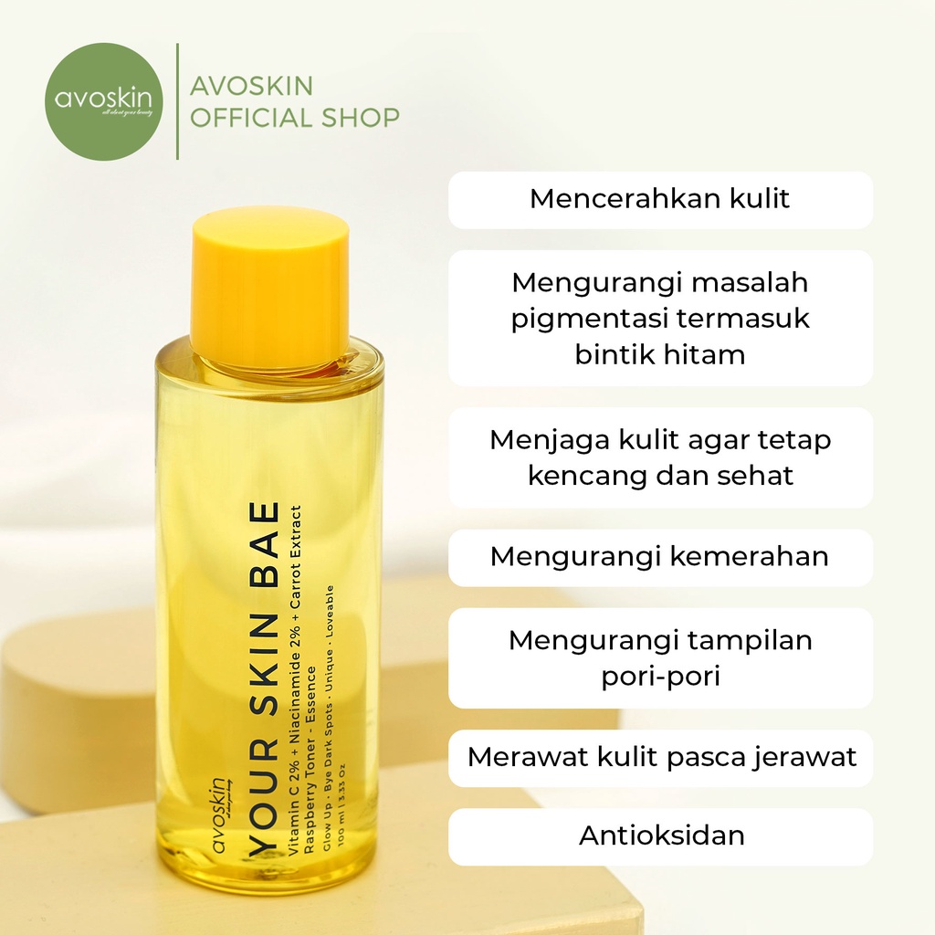 Toner Avoskin Your Skin Bae Vitamin C 100ml-Mencerahkan Kulit Wajah