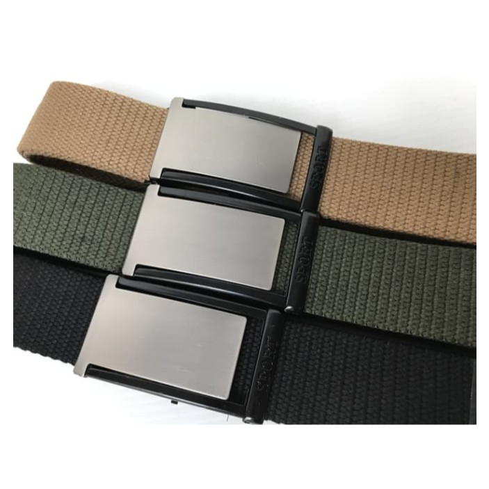 ikat pinggang cowok bahan kanvas gasper polos