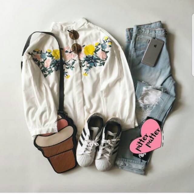 Zara top bordir