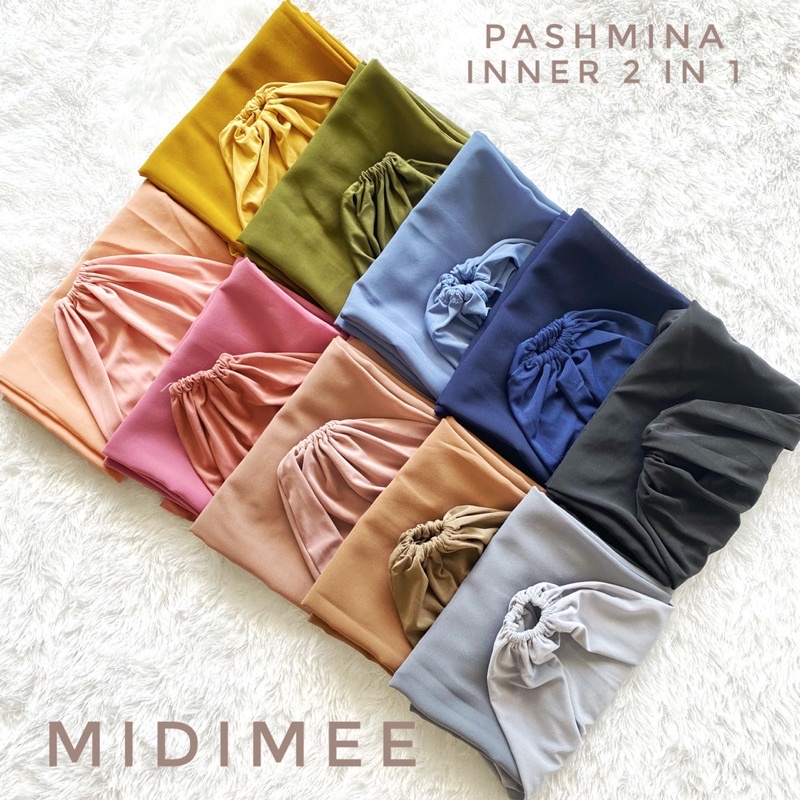 PASHMINA INNER 2IN1 BISA BOLAK BALIK || CERUTY BABYDOLL PREMIUM