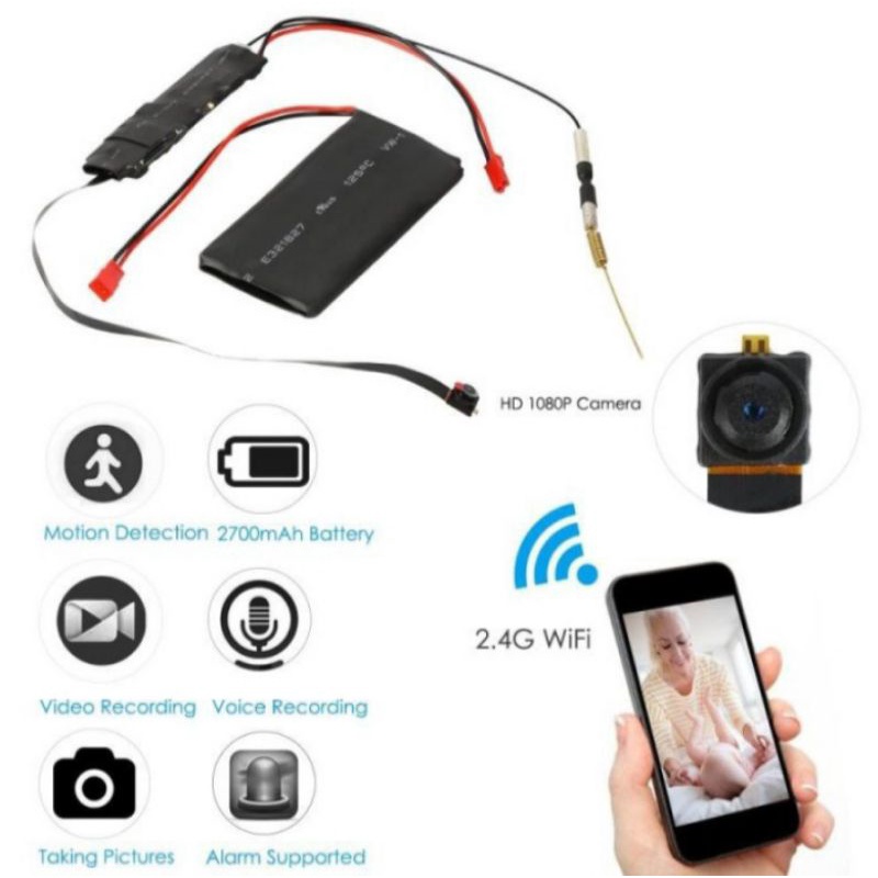 Spy Camera Mini Kecil Tersembunyi Spy Adaptor wifi