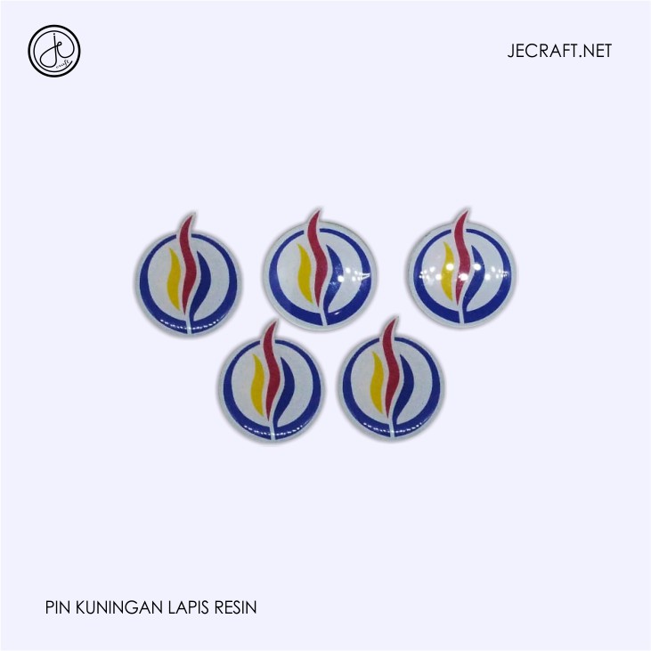 Pin Logam Lapis resin murah jogja