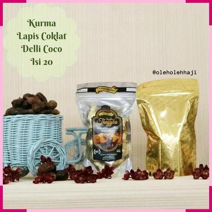 

Ready...Ready...Ready... Deli Coco Isi 20Pcs Coklat Kurma Oleholeh Haji Umroh