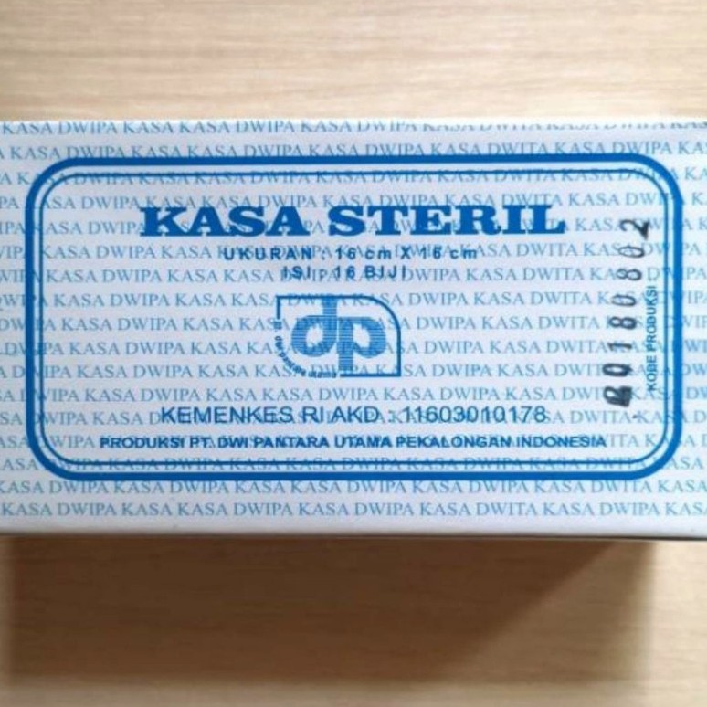 Kasa Steril DWIPA BIRU 16x16 cm isi 16pcs DWIPA Kassa Steril