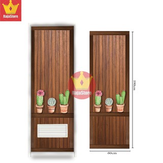 Stiker pintu kamar mandi Motif Kaktus Shopee Indonesia Stiker pintu kamar mandi Motif Kaktus Shopee Indonesia