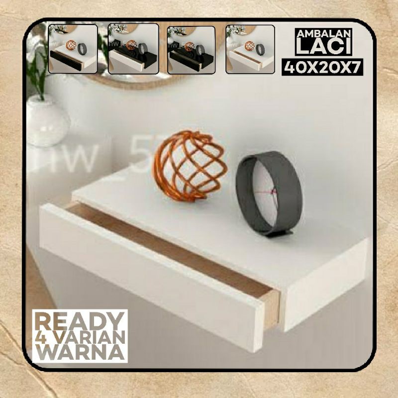 MEJA RIAS rak ambalan dinding laci rak dinding minimalis kayu tempat kosmetik kotak penyimpanan