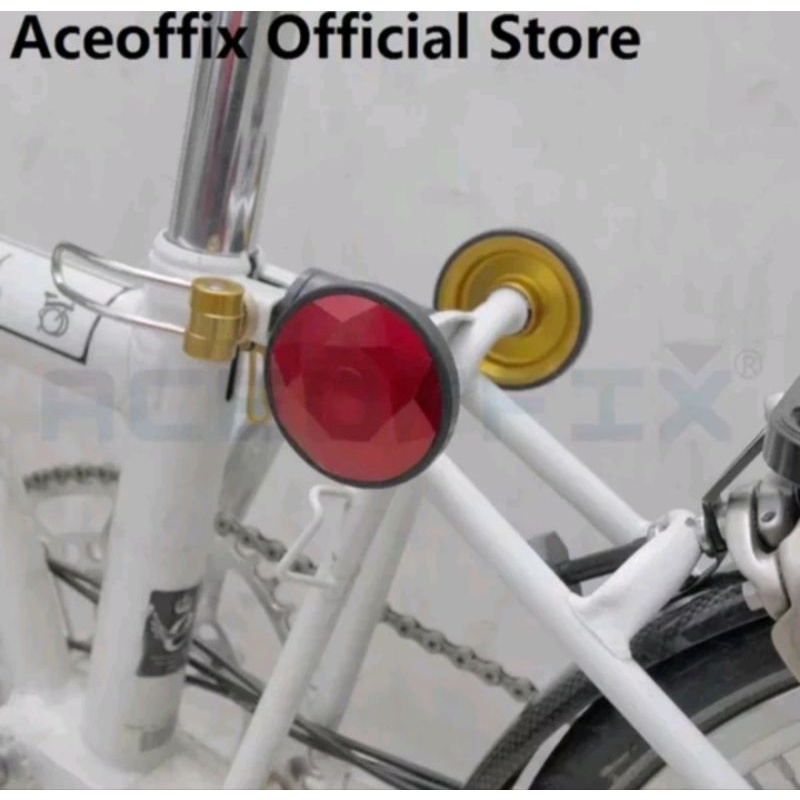 Aceoffix Easy Wheel Sepeda Lipat Merah